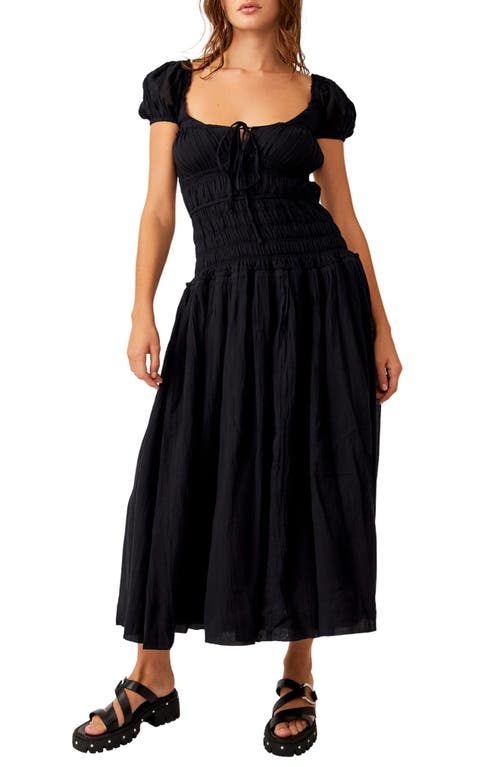 Free People Feeling Bonita Strappy Back Maxi Dress In Black