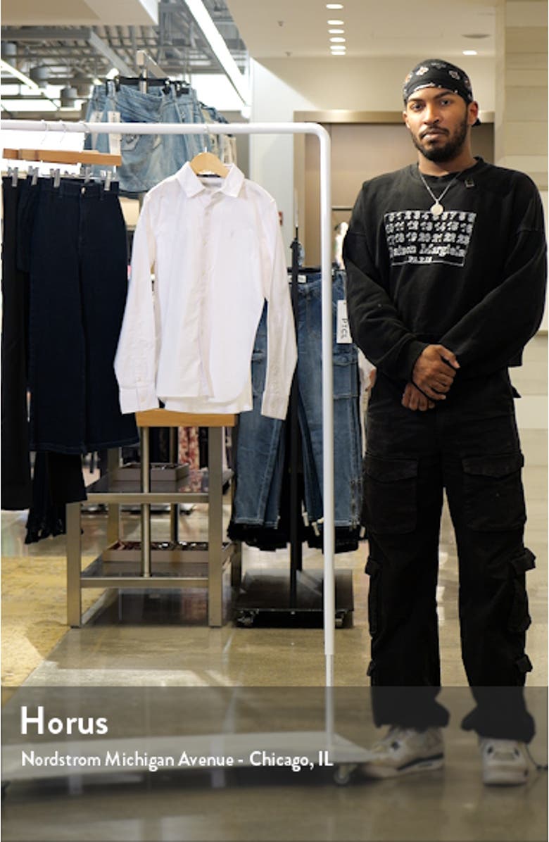 Kids' Long Sleeve Cotton Button-Up Shirt, sales video thumbnail