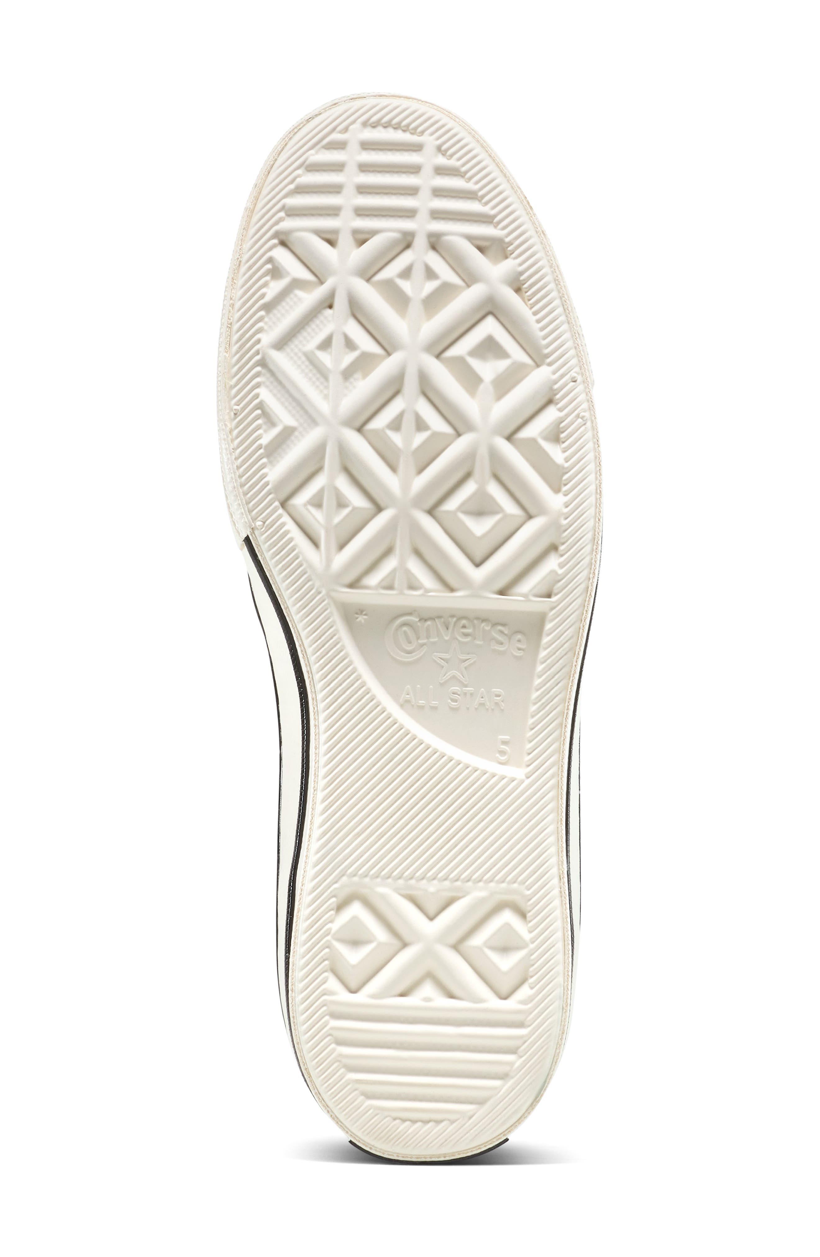 Converse Gender Inclusive Chuck 70 Metallic Tweed High Top Sneaker, Alternate, color, Black/ Silver/ Egret