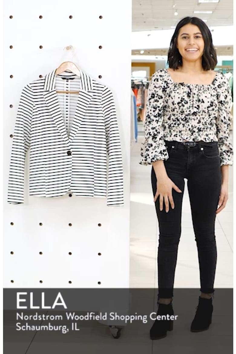 Stripe Stretch Jersey Blazer video