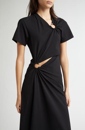 Rabanne Ring Pierced Jersey Dress | Nordstrom