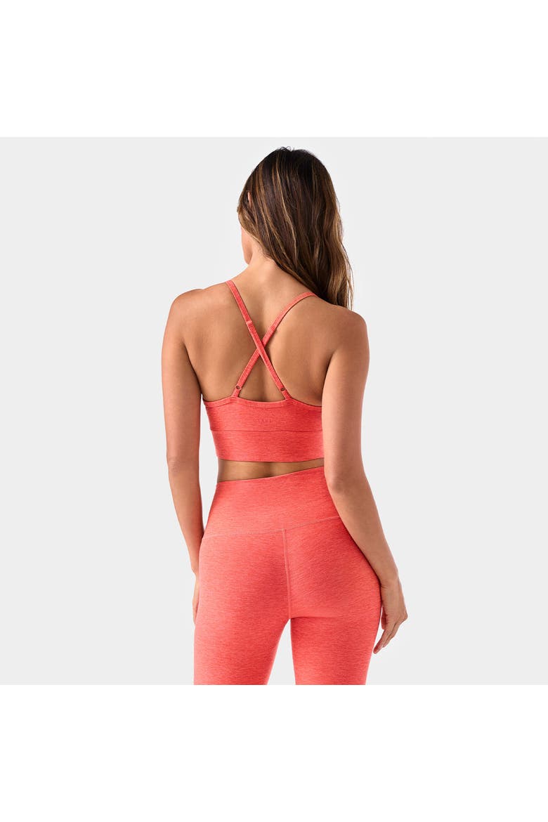 TaviCloud Boost Bra, Alternate, color, HOT CORAL SPACEDYE
