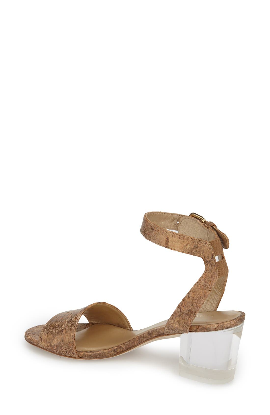 Anklet Sandal, Alternate, color, ORO CARRARA CORK LEATHER