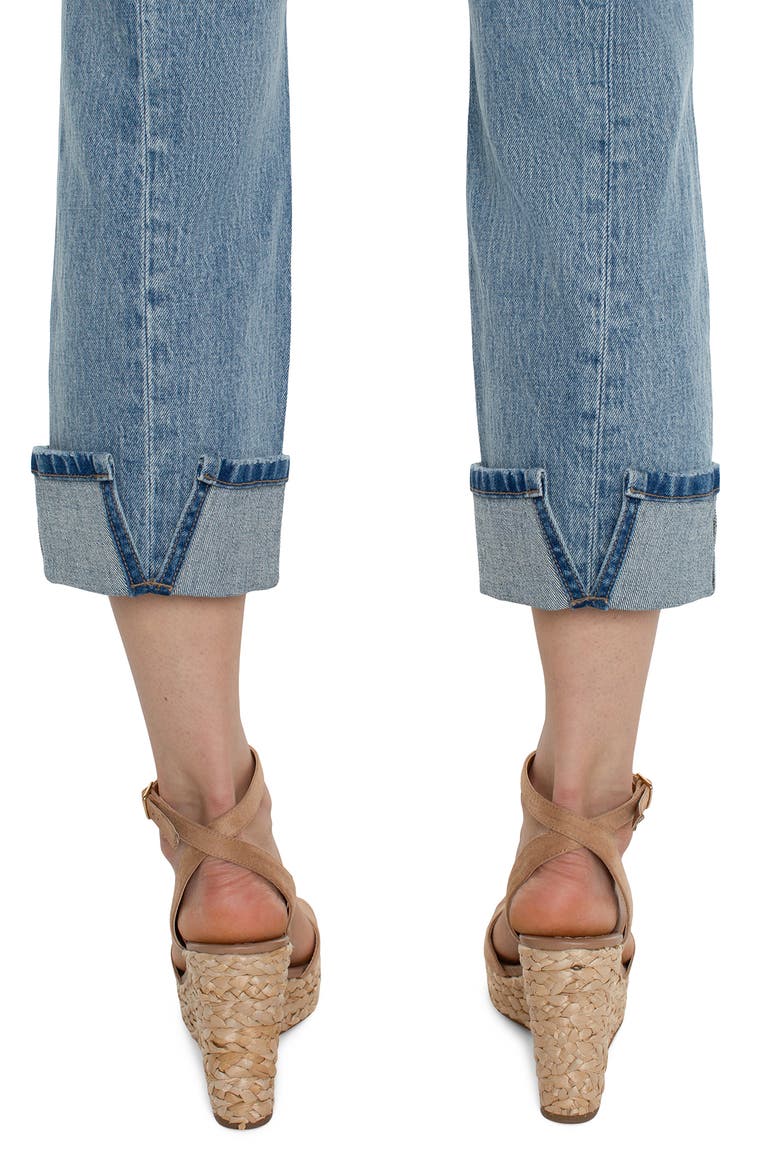 Marley Distressed Back Seam Girlfriend Jeans, Alternate, color, OLD COAST