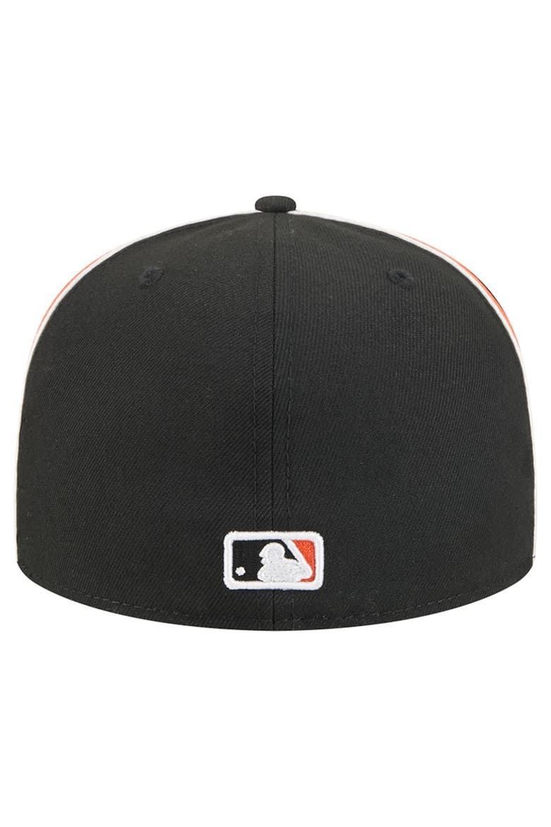 Men's New Era Black Baltimore Orioles Soutache 59FIFTY Fitted Hat, Alternate, color, Black