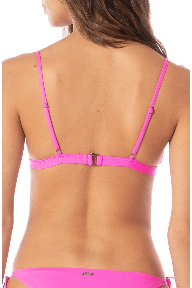 Poppy Pink Ivy Reversible Bikini Top, Alternate, color, PINK