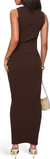Basile Rib Sleeveless Two-Piece Dress