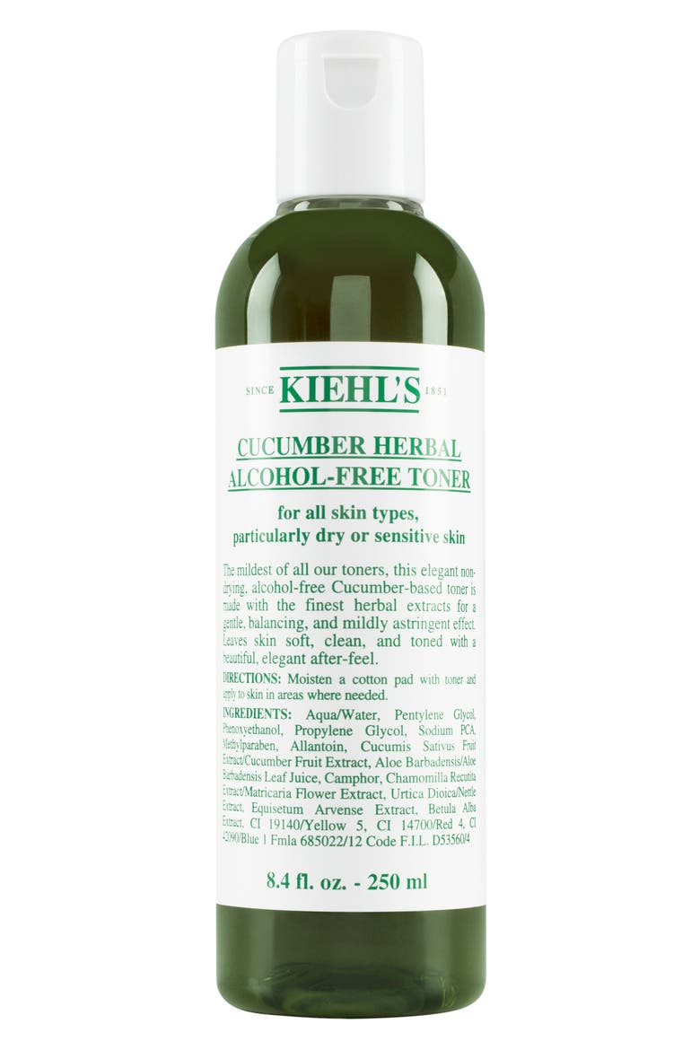 Cucumber Herbal Alcohol-Free Toner, Main, color, NO COLOR
