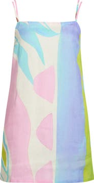 Vitamin A® Delia Linen Cover-Up Shift Dress
