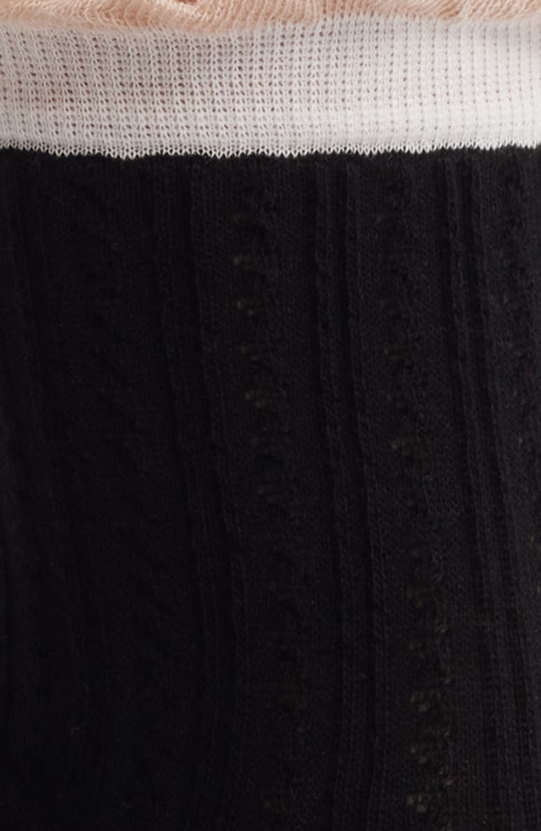 Oroblu Likeable Pointelle Crew Socks, Alternate, color,