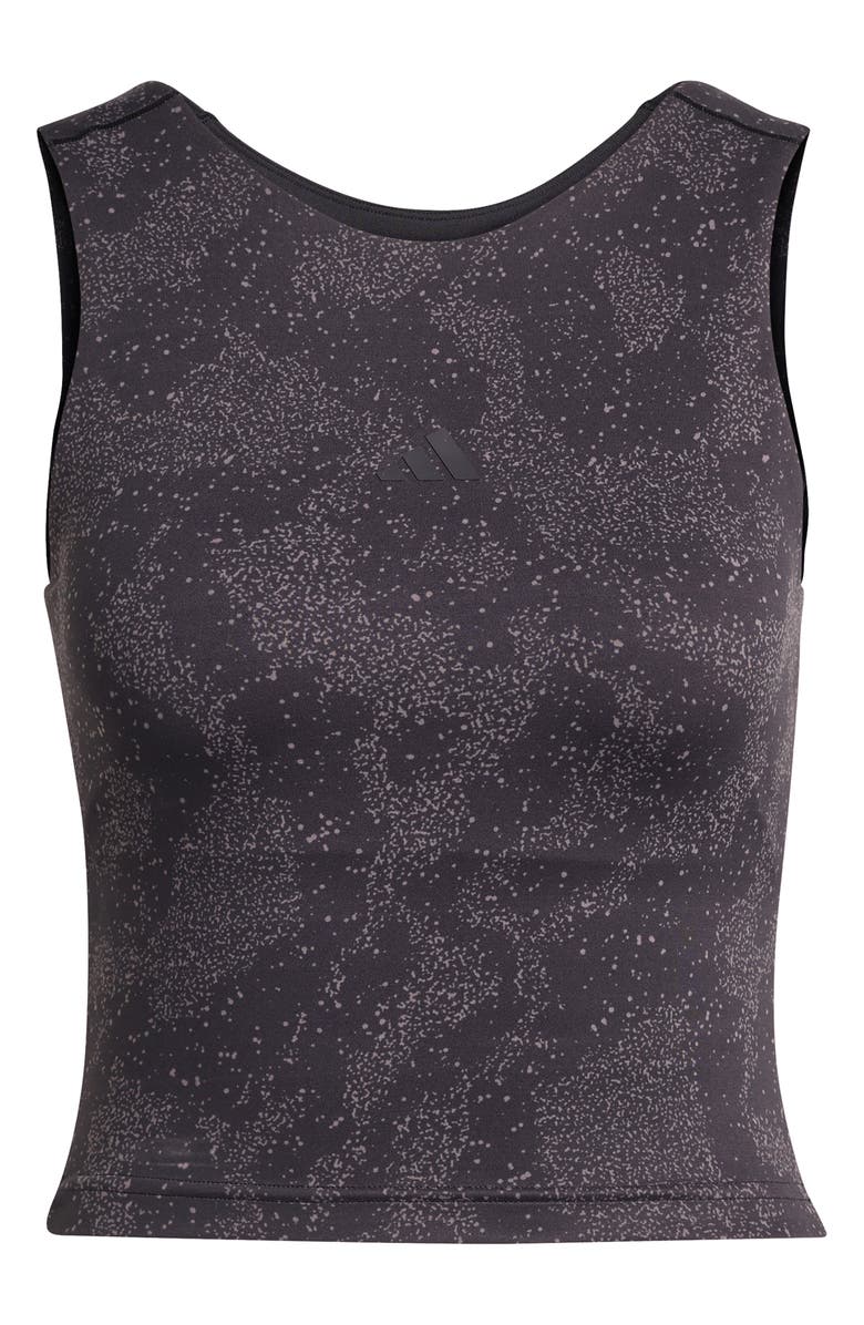 adidas Puremotion Tank Top, Alternate, color, Charcoal/ Black