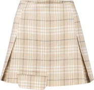 PCFG Linen Blend Free Heaven Pleated Mini Skirt