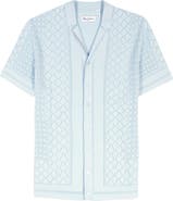 Robert Graham Delmar Pointelle Cotton Button-Up Sweater