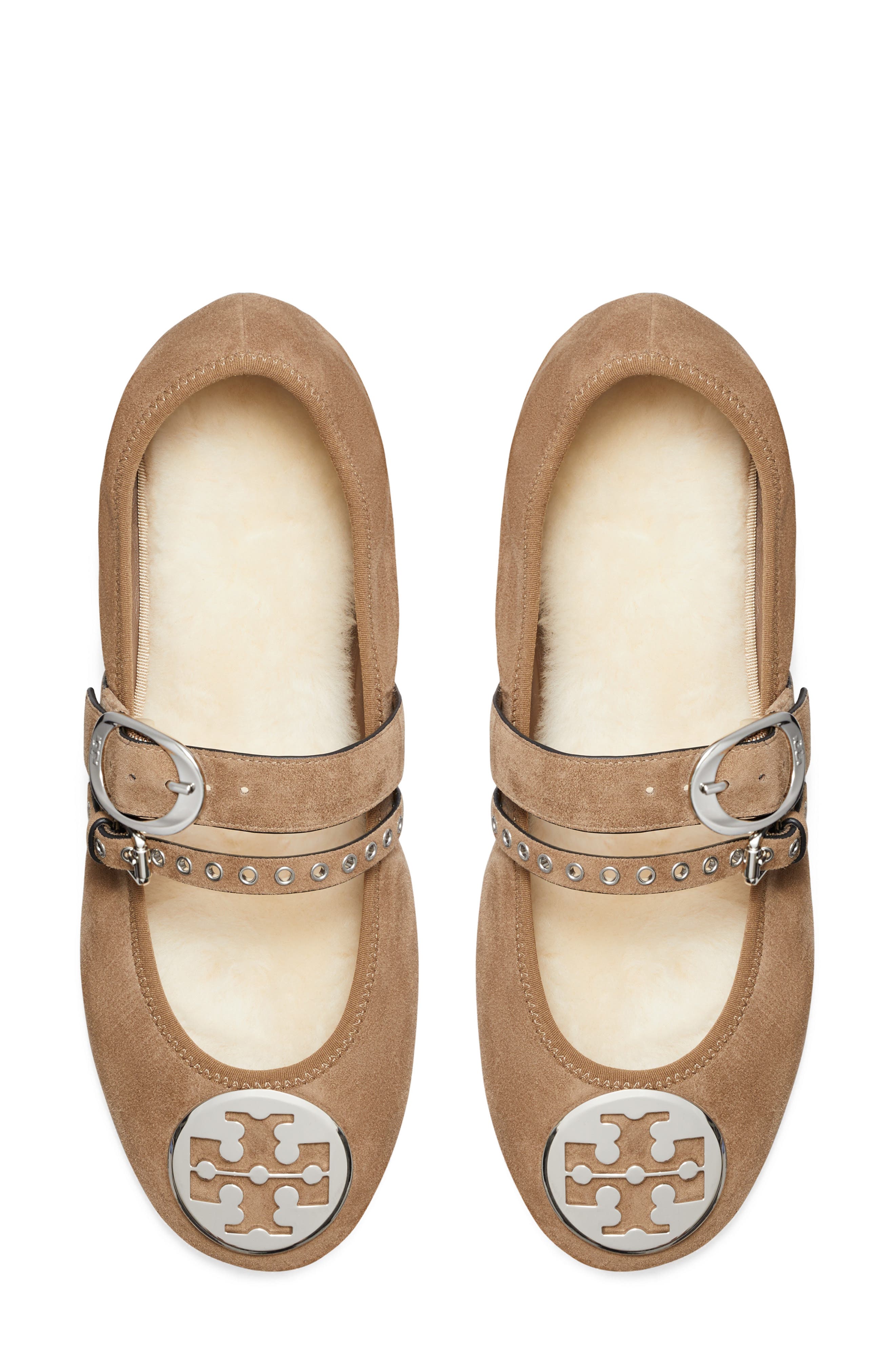 Reva Punk Travel Ballet Flat, Alternate, color, RIVER ROCK / SILVER