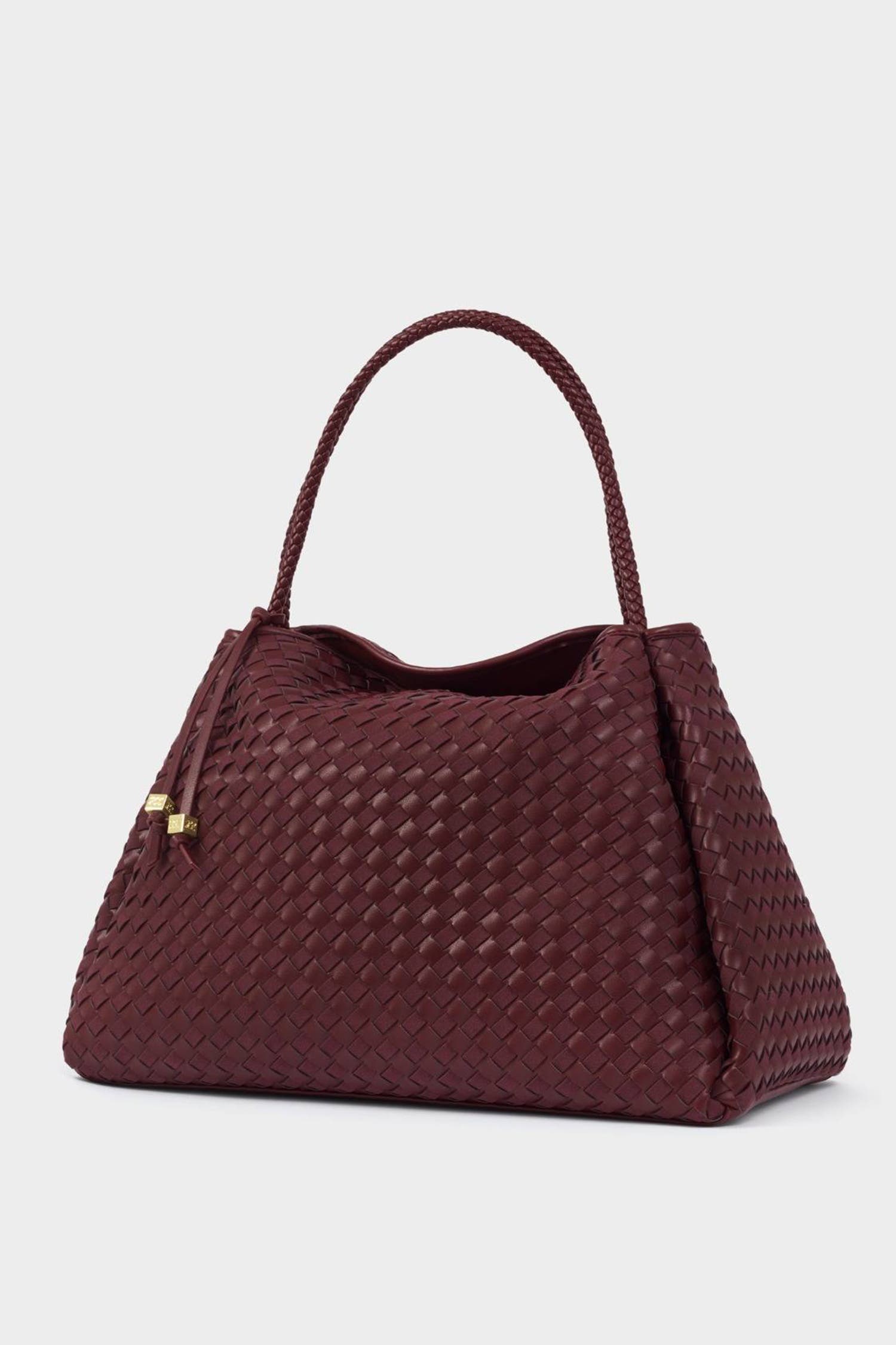 Nova Hand Woven Large Shoulder Bag, Alternate, color, Cherry