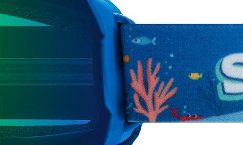 Smith Grom 185mm Snow Goggles In Cobalt Shark Bait/green