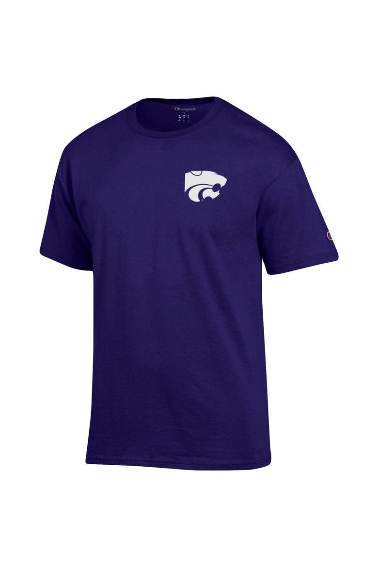 Men's Champion Purple Kansas State Wildcats Stack 2-Hit T-Shirt, Alternate, color, Purple