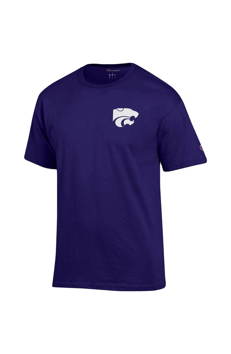 Champion Men's Champion Purple Kansas State Wildcats Stack 2-Hit T-Shirt, Alternate, color,