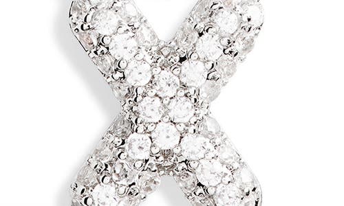 Leith Cubic Zirconia Initial Pendant Necklace