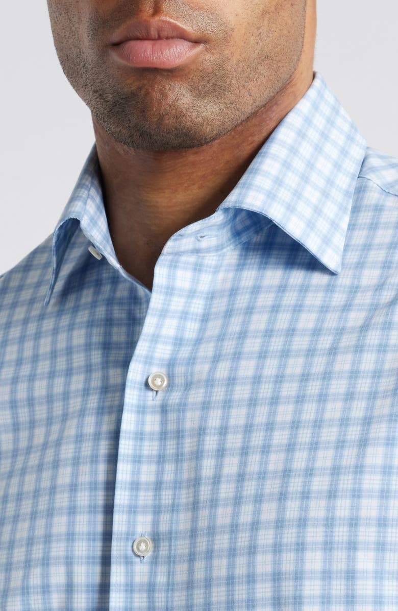 Peter Millar Crown Crafted Coltrane Performance Poplin Button-Up Shirt, Alternate, color, Angelite