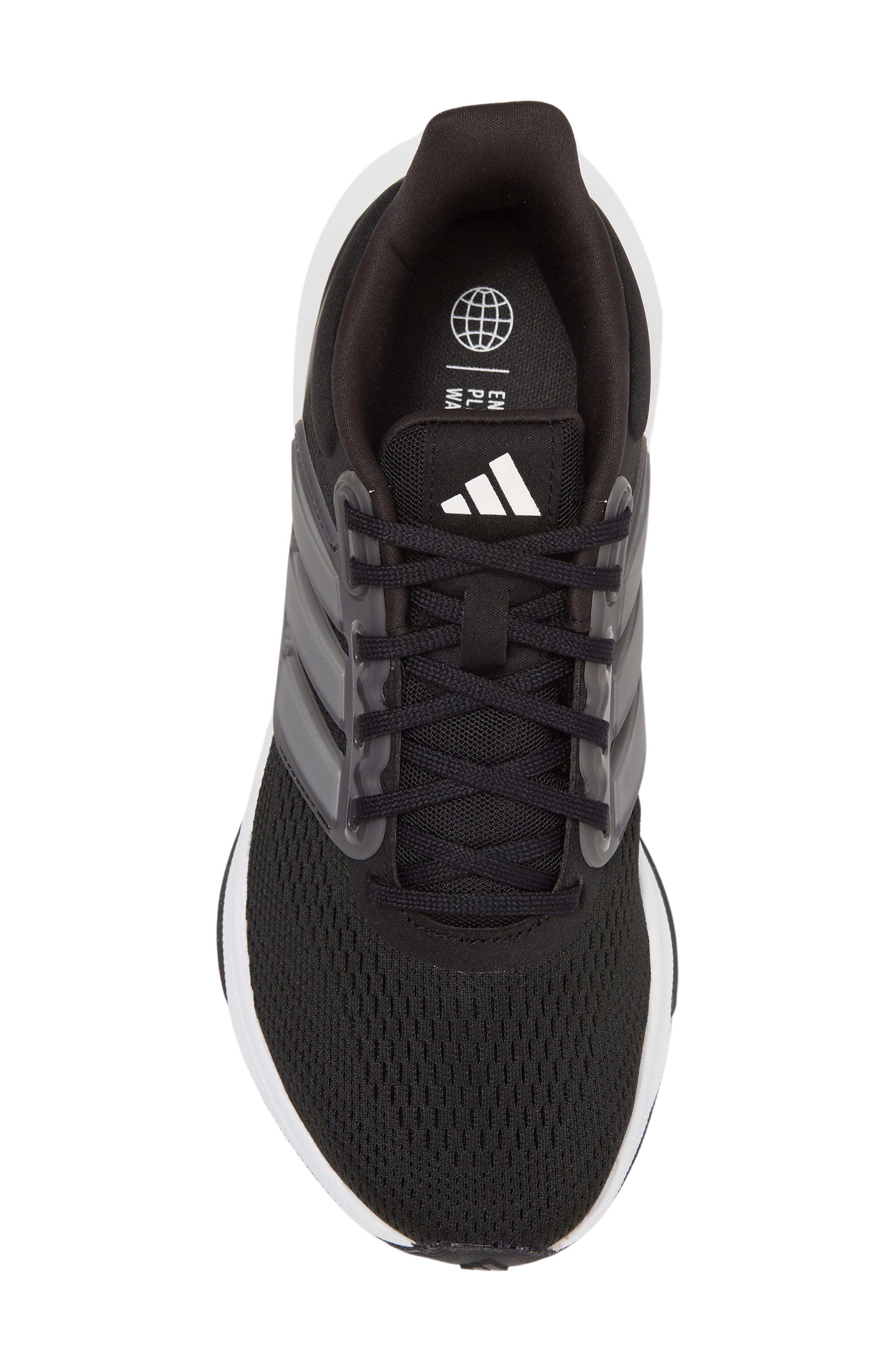 adidas EQ23 Run Sneaker, Alternate, color, Black/ White/ Black