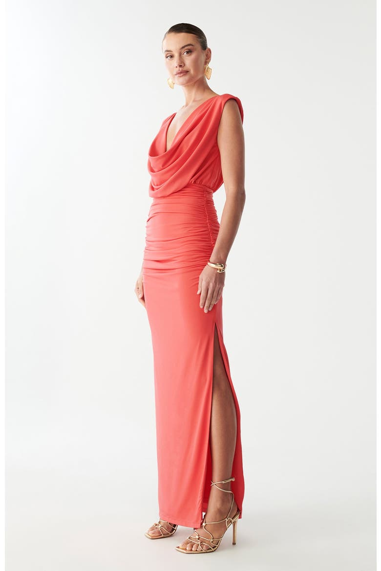 Kaylie Maxi Dress, Alternate, color, Coral