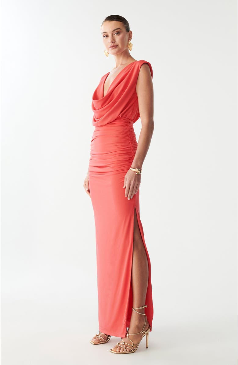 BWLDR Kaylie Maxi Dress, Alternate, color, Coral