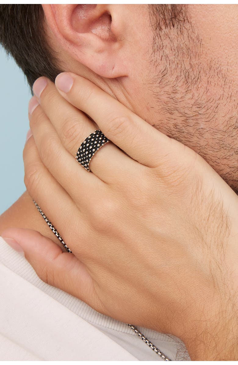 Oradina My Armor Mens Ring in Sterling Silver, Alternate, color, Silver