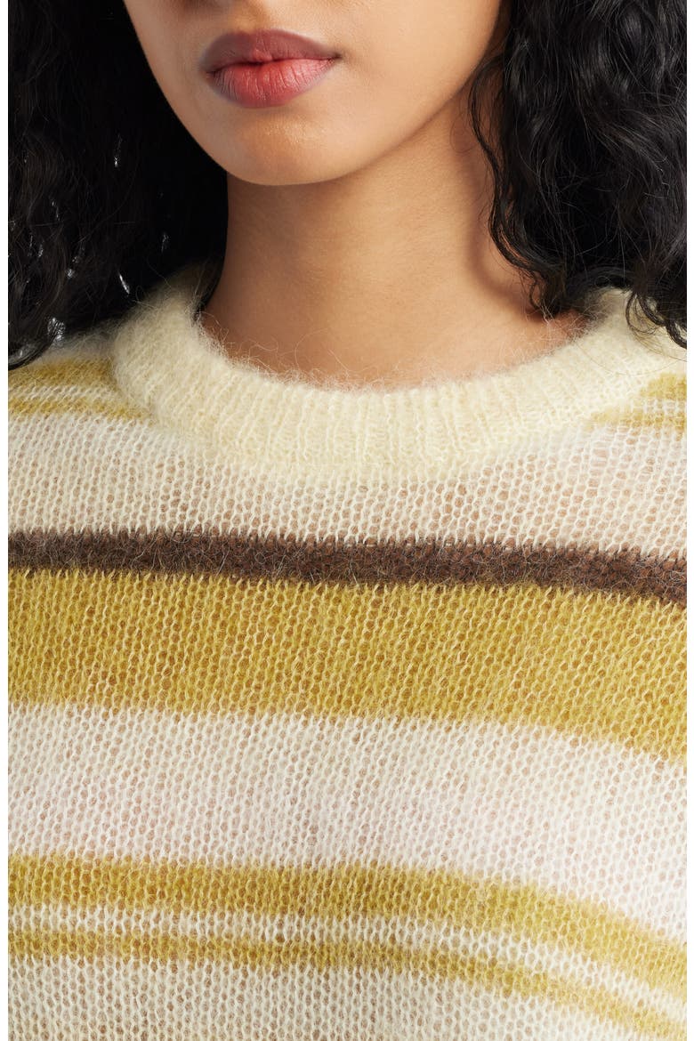Colorin Crewneck Sweater, Alternate, color, OLIVE GREEN