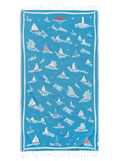Oversized 37" x 71" Preppy Turkish Beach Towel by Ramus & Co