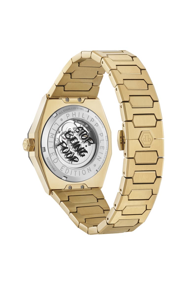 Watches Plein Deluxe Men, Alternate, color, Gold