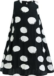 Tulleen Polka Dot Sleeveless Dress