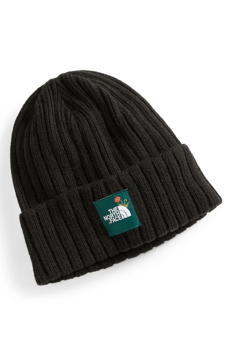The North Face Logo Boxed Cuffed Beanie, Main, color, 