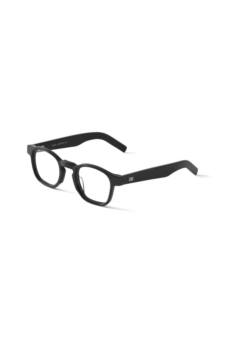Enzo Blue Light Glasses, Alternate, color, Black