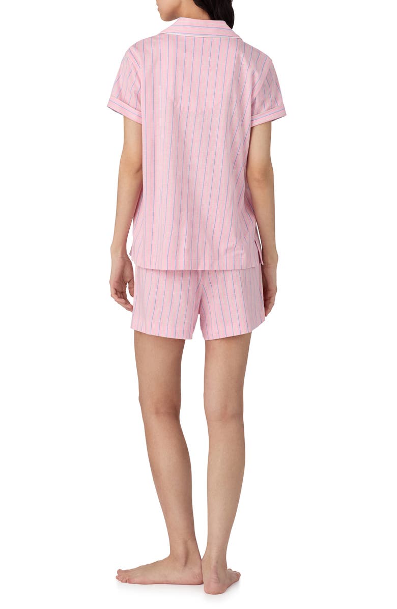 Lauren Ralph Lauren Stripe Cotton Blend Short Pajamas, Alternate, color, 