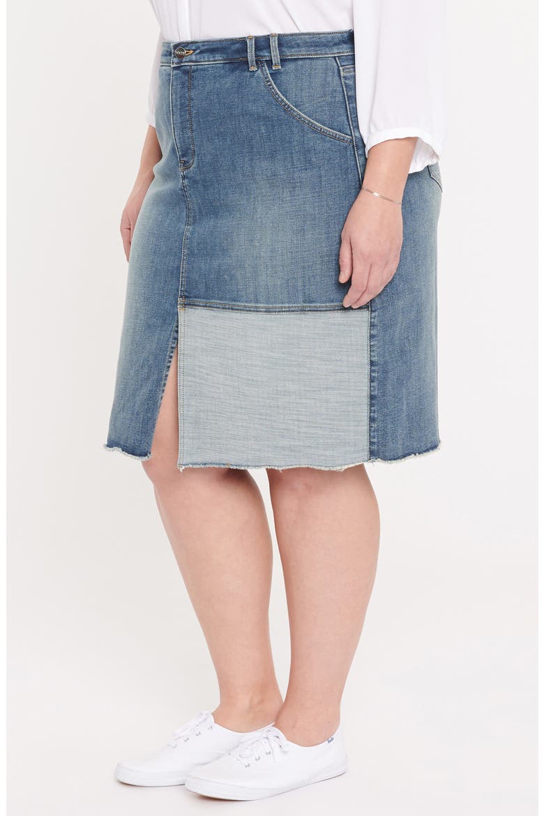 Center Slit Midi Skirt, Alternate, color, CLEAN SELINE