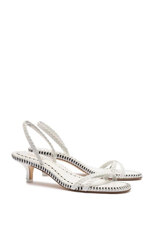 Shop Larroude Larroudé Mini Annie Sandal In White