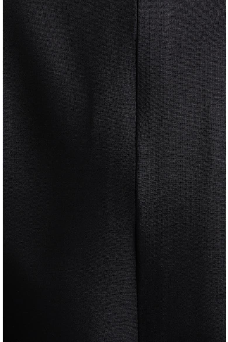 Lace Waist Detail Sleeveless Cocktail Dress, Alternate, color, BLACK
