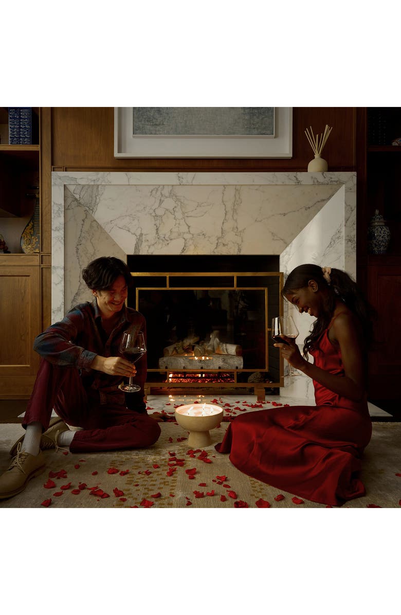 Blueme Romance Medium Ceramic Candle, Alternate, color, 