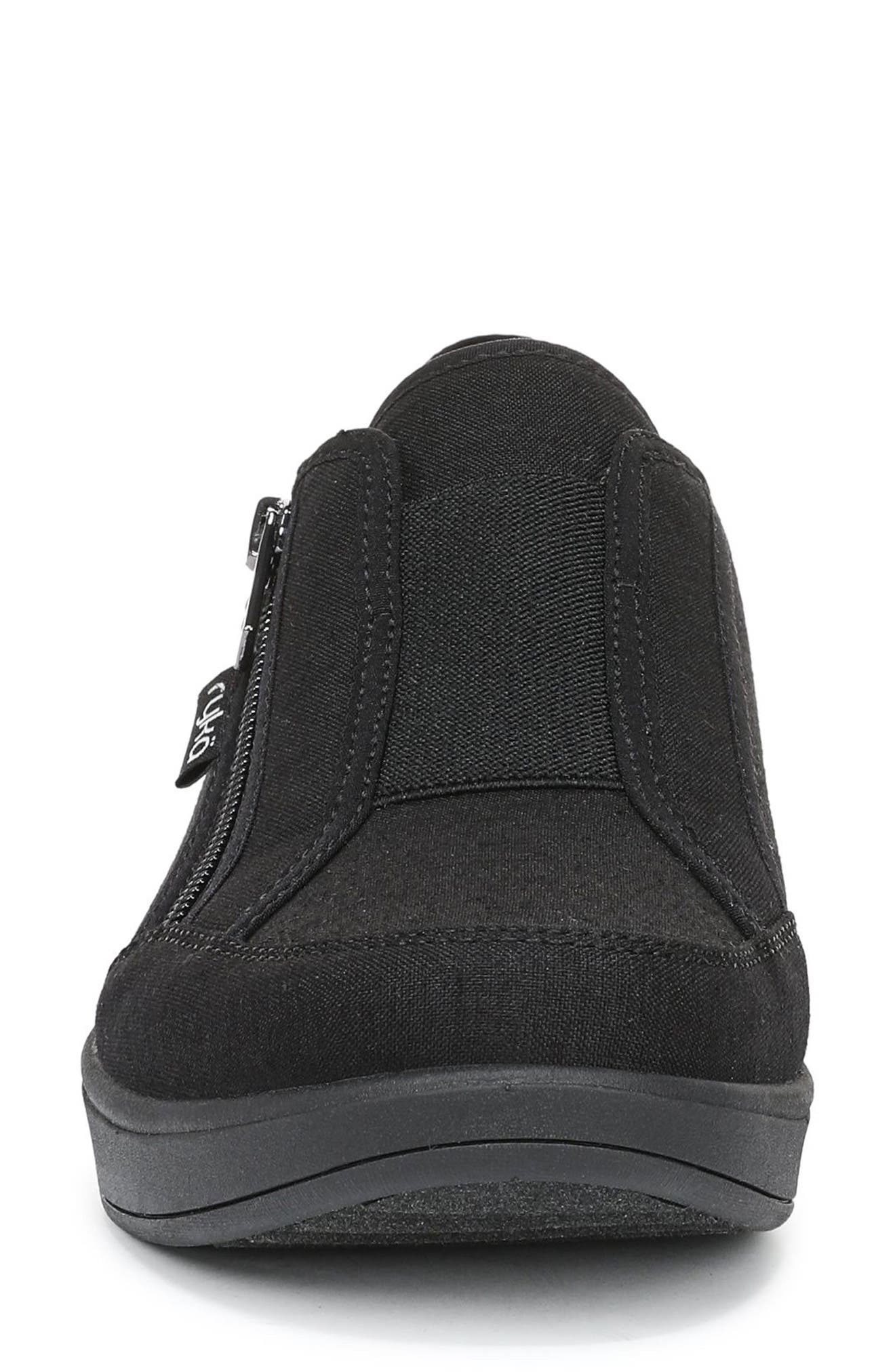 Rykä Lounge Zip Shoe, Alternate, color, Black Fabric