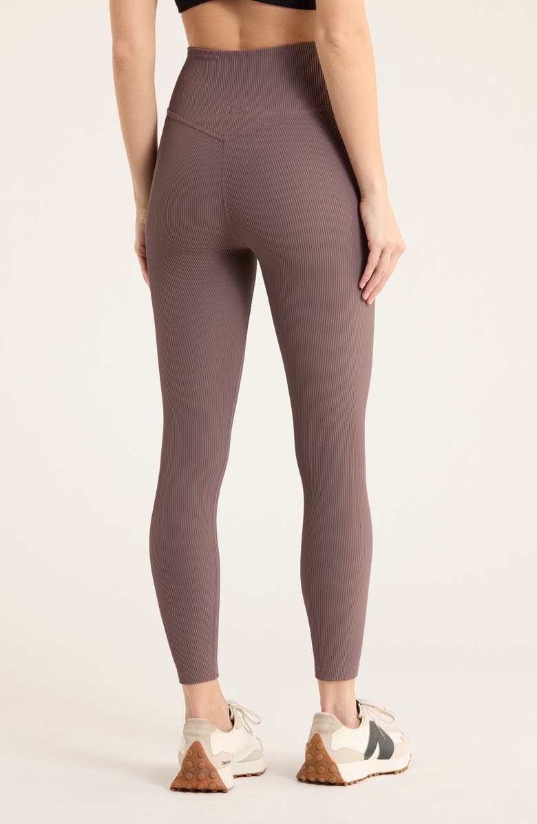 Beyond Yoga Impulse Ribbed Midi Leggings, Alternate, color, Woodland