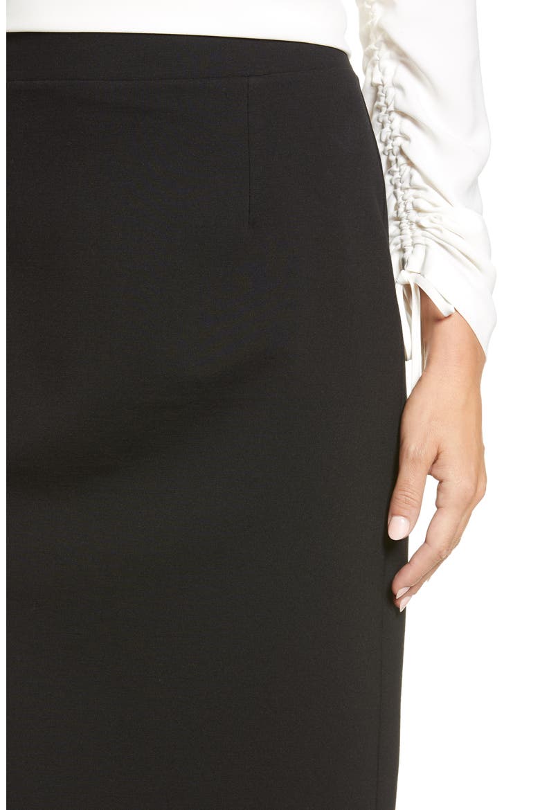 Ponte Pencil Skirt, Alternate, color, BLACK