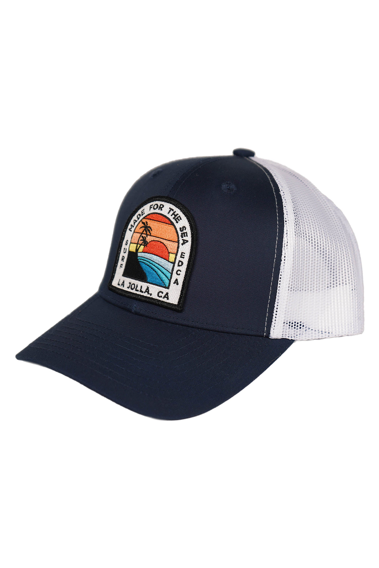 Avenues Snapback Hat, Main, color, Navy / White