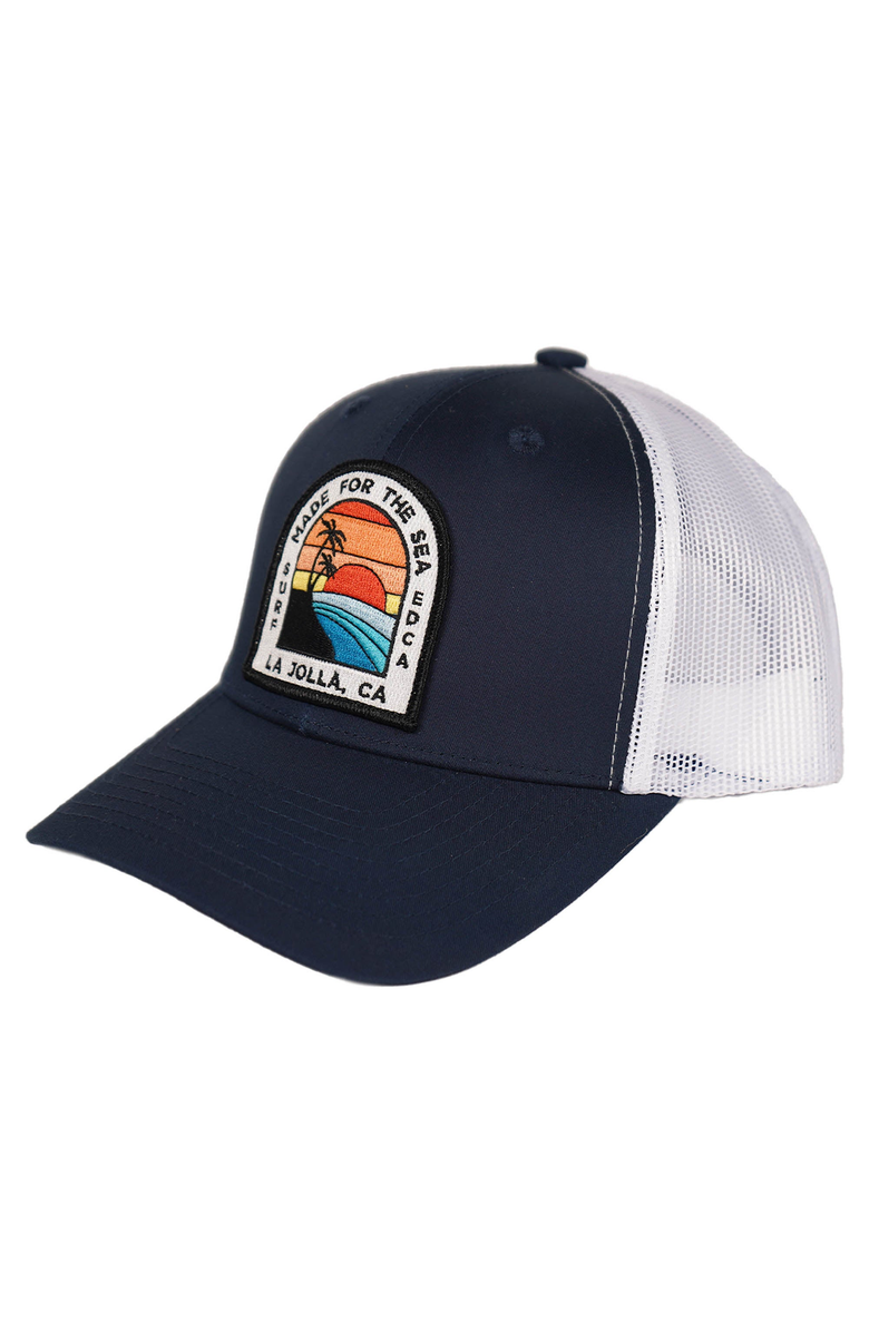 Everyday California Avenues Snapback Hat, Main, color, Navy / White