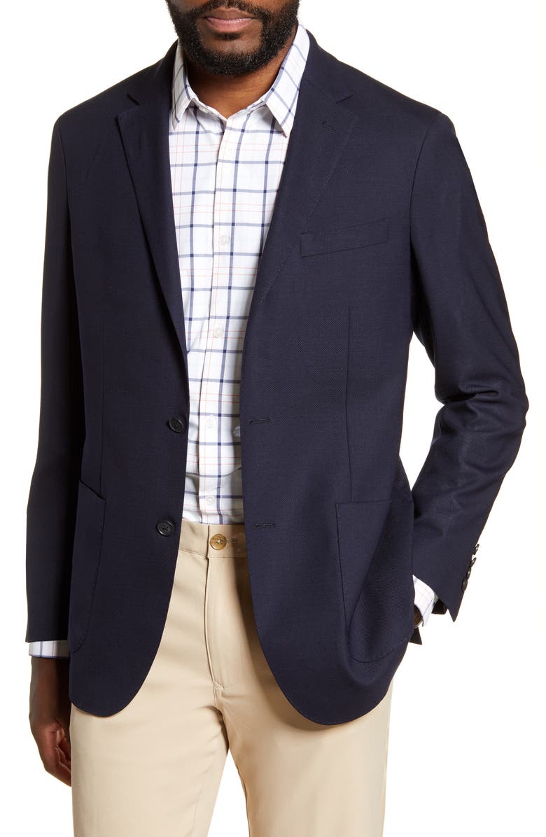 Mizzen+Main Lavelle Wool Blazer, Main, color, Blue