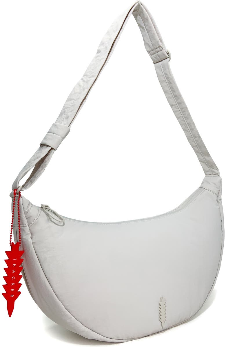 Thacker Cleo Large Crescent Crossbody Bag, Alternate, color, Linen