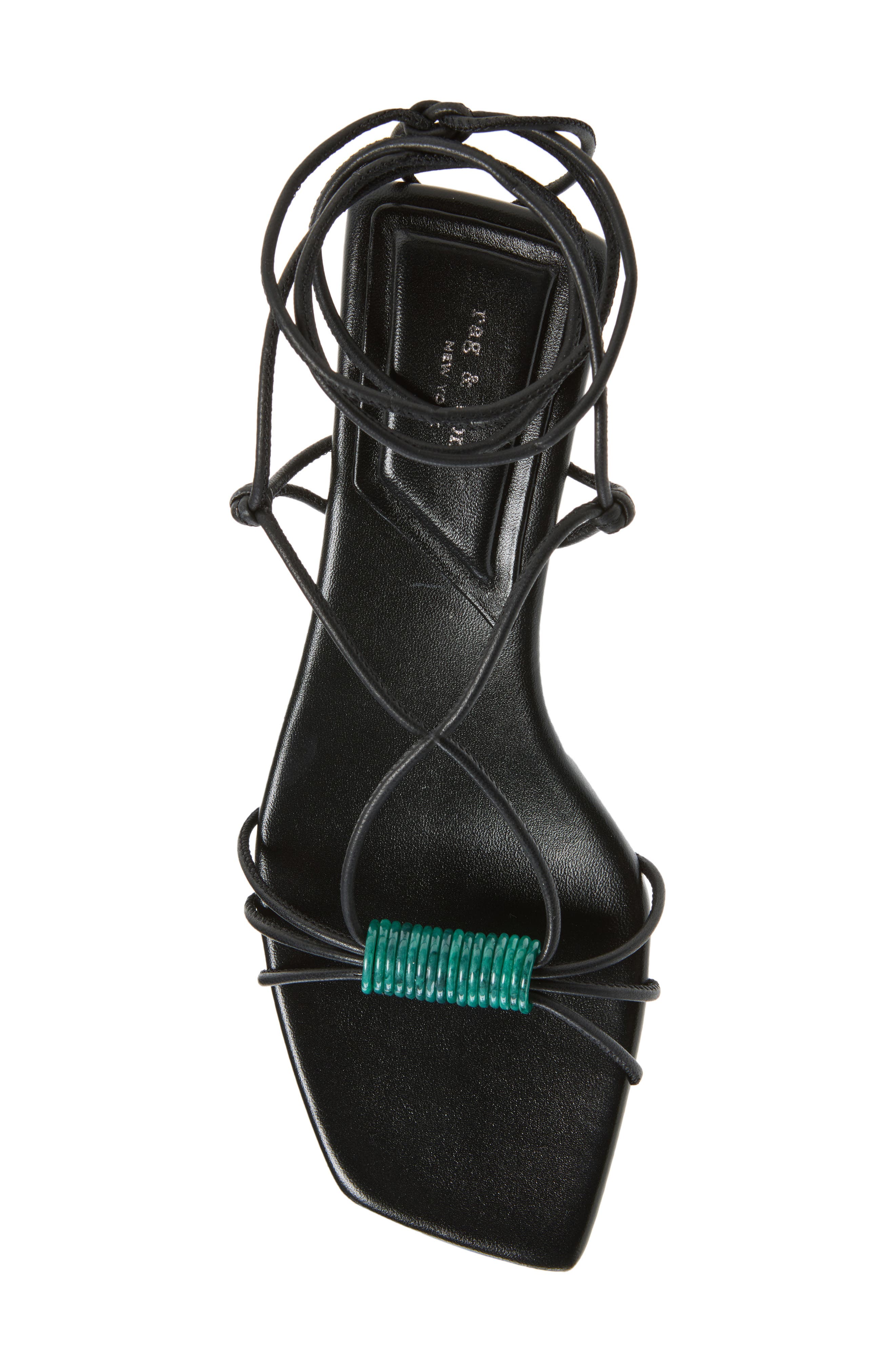 rag & bone Liv Ankle Wrap Kitten Heel Sandal, Alternate, color, 
