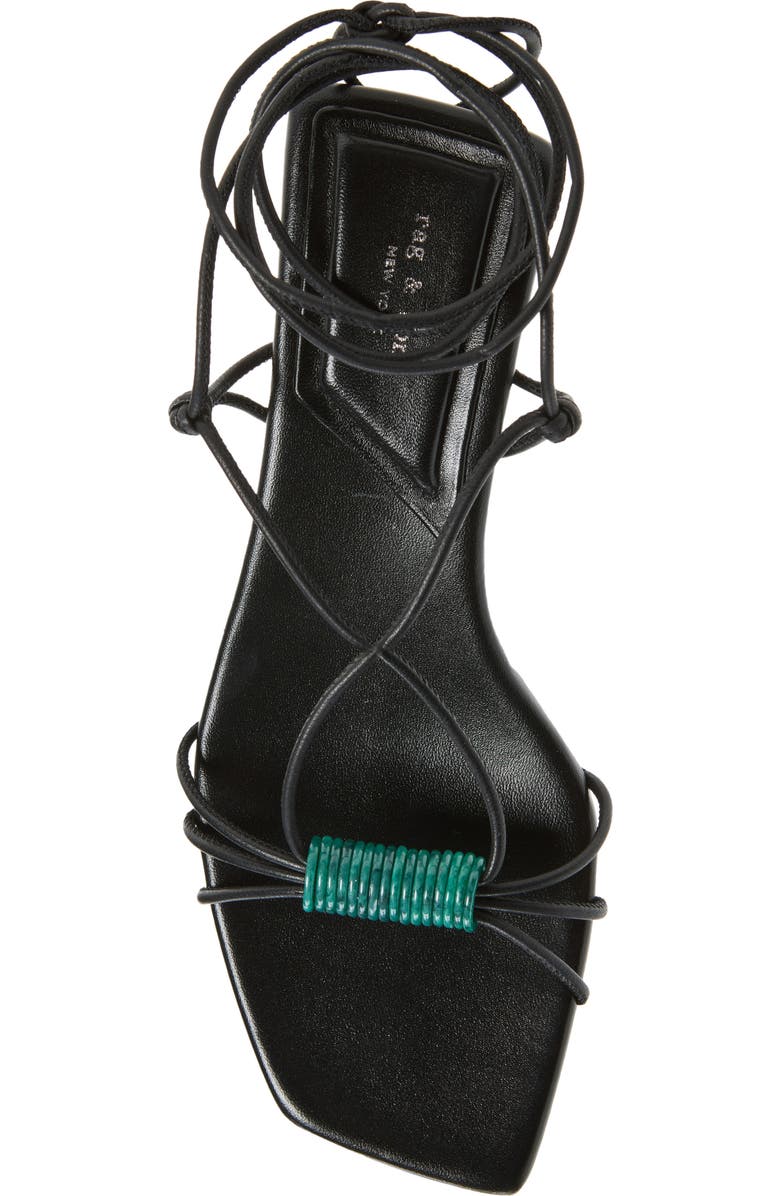 rag & bone Liv Ankle Wrap Kitten Heel Sandal, Alternate, color,