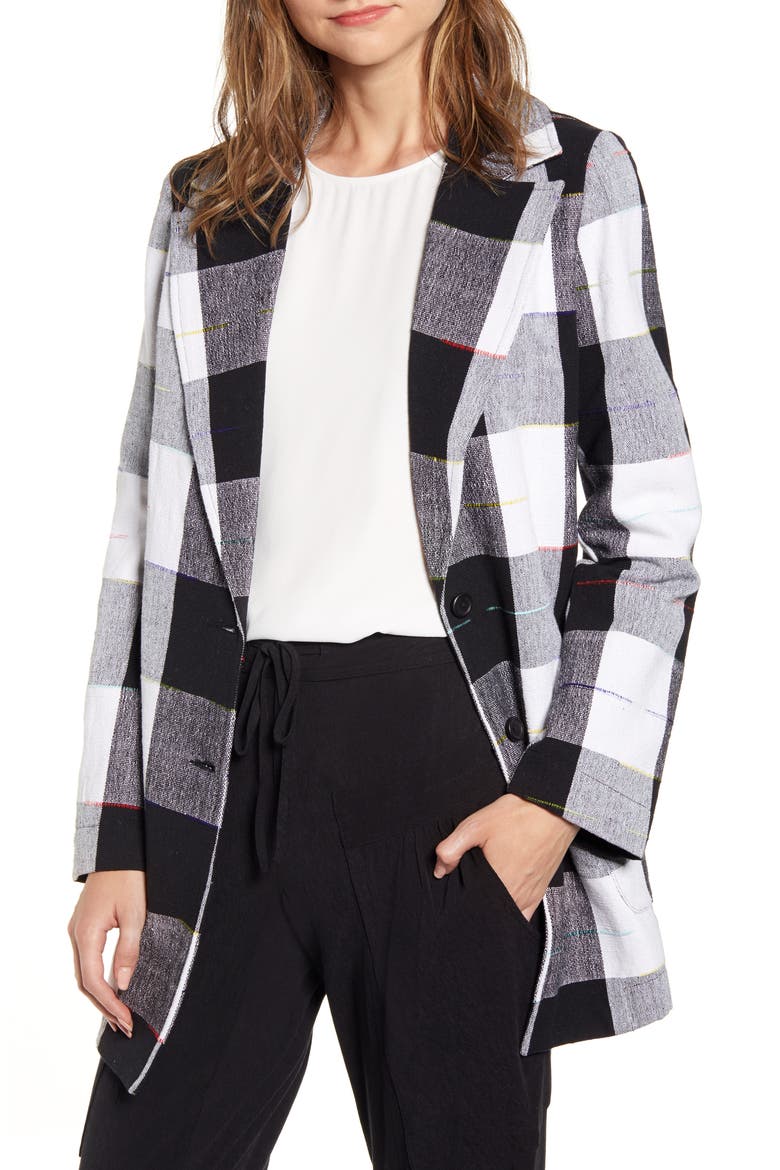 Artist Buffalo Plaid Cotton Coat, Main, color, CAIRO