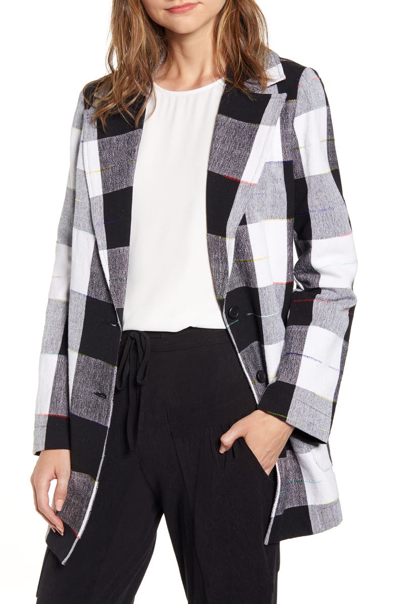 THE ODELLS Artist Buffalo Plaid Cotton Coat, Main, color, 
